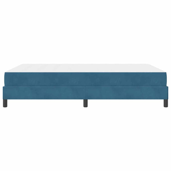Boxspringbett Dunkelblau 140x190 cm mit Matratze
