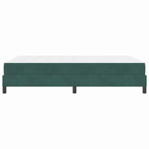 Boxspringbett Dunkelgrün 140x200 cm mit Matratze