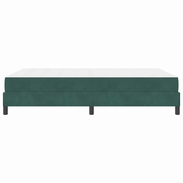 Boxspringbett Dunkelgrün 140x200 cm mit Matratze