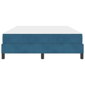 Boxspringbett mit Matratze Dunkelblau 140x200 cm