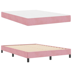 Boxspringbett Rosa mit Matratze 140x200