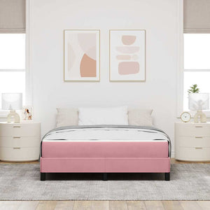 Boxspringbett Rosa mit Matratze 160x200 cm