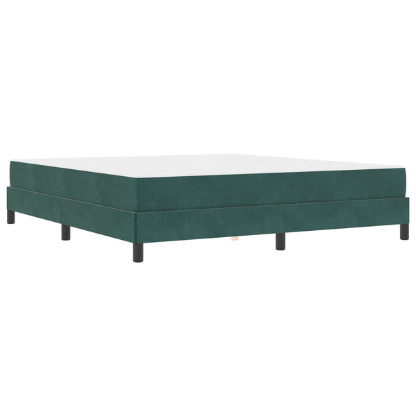 Boxspringbett Dunkelgrün 180x200 cm mit Matratze