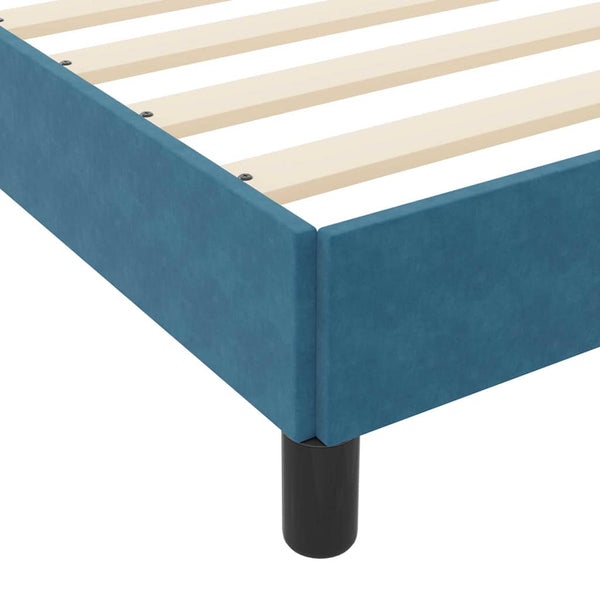 Boxspringbett mit Matratze Dunkelblau 180x200 cm