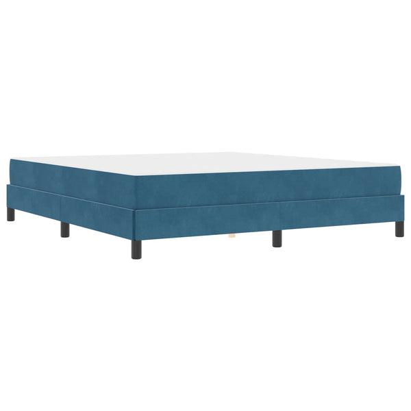 Boxspringbett mit Matratze Dunkelblau 180x200 cm