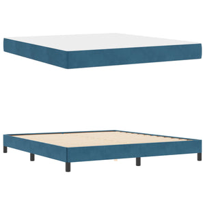 Boxspringbett mit Matratze Dunkelblau 180x200 cm