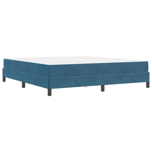Boxspringbett mit Matratze Dunkelblau 180x200 cm