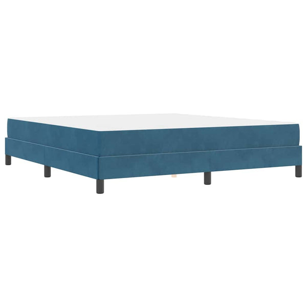 Boxspringbett mit Matratze Dunkelblau 180x200 cm