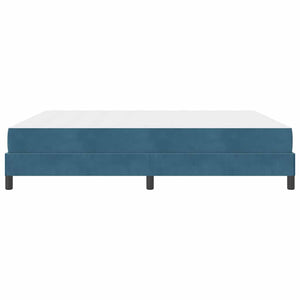 Boxspringbett mit Matratze Dunkelblau 180x200 cm