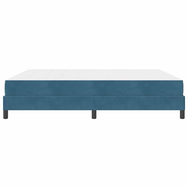 Boxspringbett mit Matratze Dunkelblau 180x200 cm