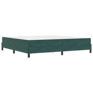 Boxspringbett Dunkelgrün 200x200 cm mit Matratze
