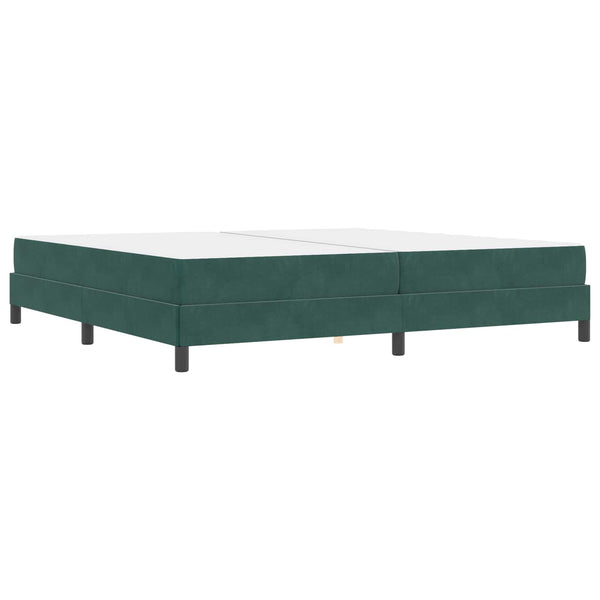 Boxspringbett Dunkelgrün 200x200 cm mit Matratze