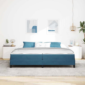 Boxspringbett mit Matratze Dunkelblau 200x200 cm