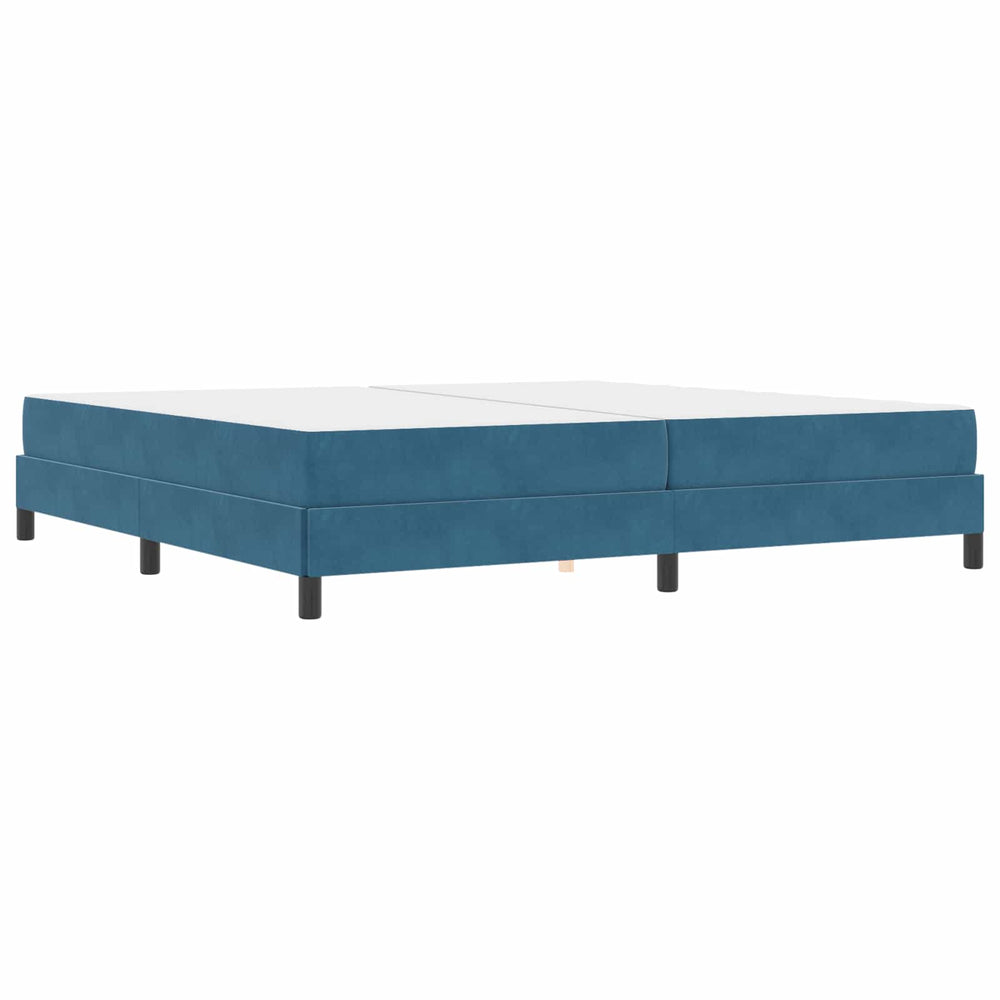 Boxspringbett mit Matratze Dunkelblau 200x200 cm