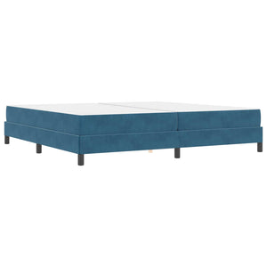 Boxspringbett mit Matratze Dunkelblau 200x200 cm