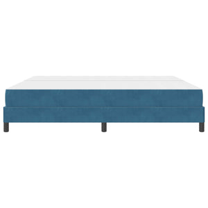 Boxspringbett mit Matratze Dunkelblau 200x200 cm