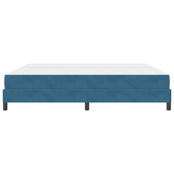 Boxspringbett mit Matratze Dunkelblau 200x200 cm