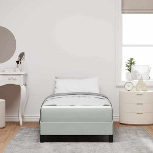 Boxspringbett mit Matratze Hellgrau 80x210 cm