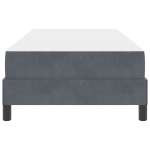Boxspringbett mit Matratze Dunkelgrau 80x210 cm