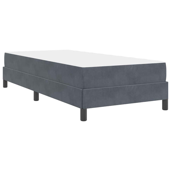 Boxspringbett mit Matratze Dunkelgrau 90x210 cm