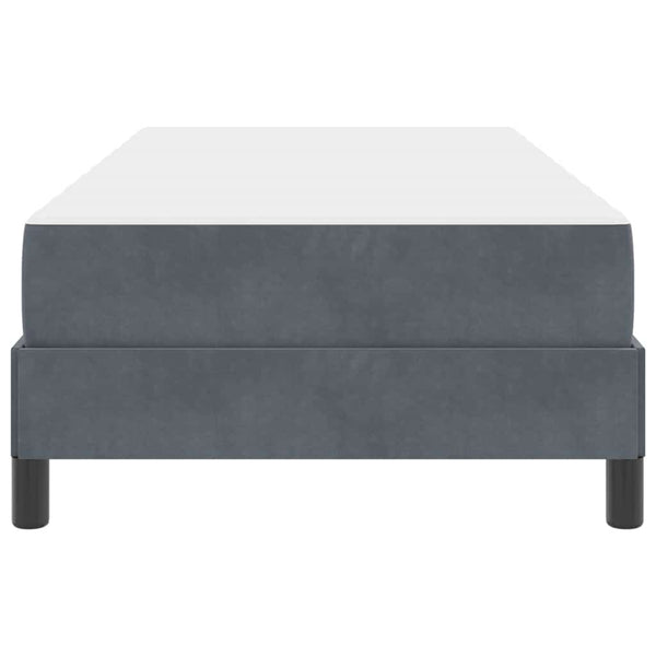 Boxspringbett mit Matratze Dunkelgrau 90x210 cm