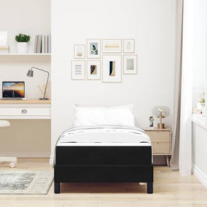 Boxspringbett mit Matratze Schwarz 90x210 cm