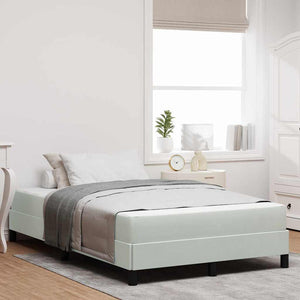 Boxspringbett mit Matratze Hellgrau 120x210 cm