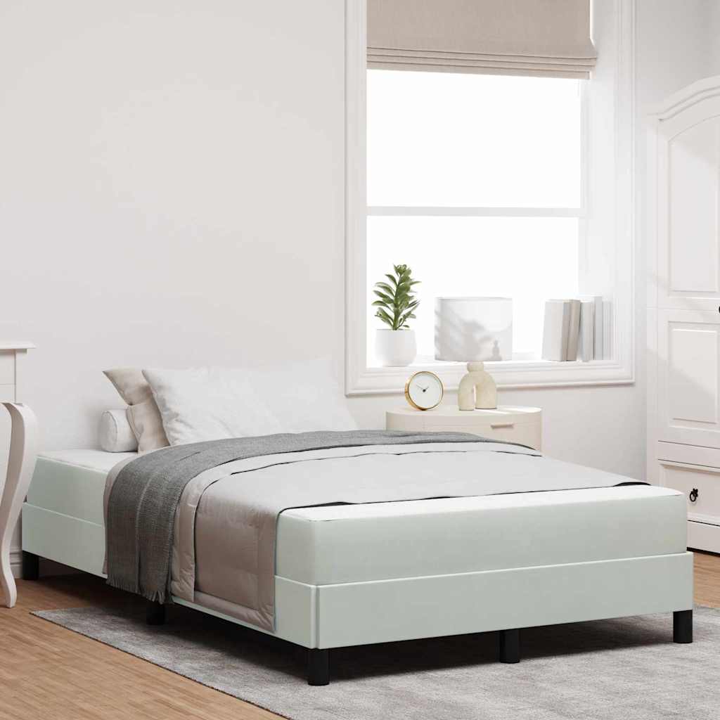 Boxspringbett mit Matratze Hellgrau 120x210 cm
