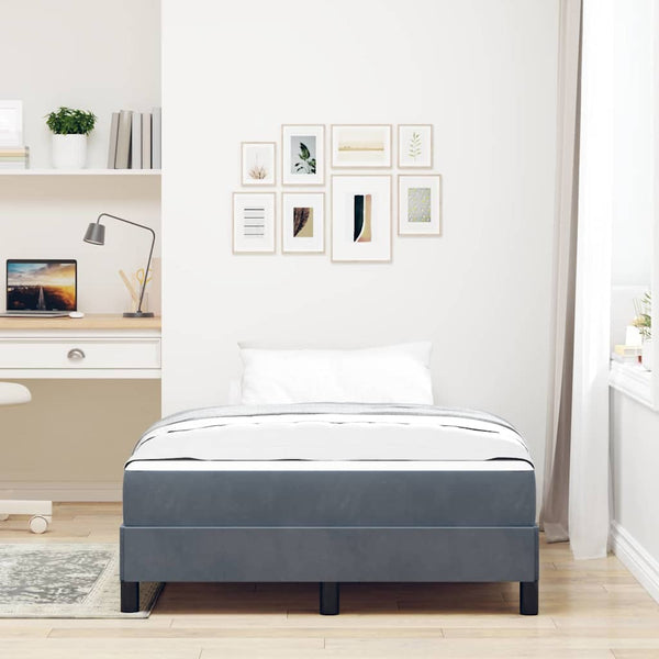 Boxspringbett Dunkelgrau 120x210 cm