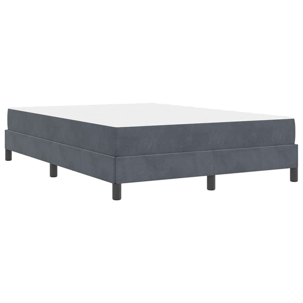Boxspringbett mit Matratze Dunkelgrau 140x210 cm