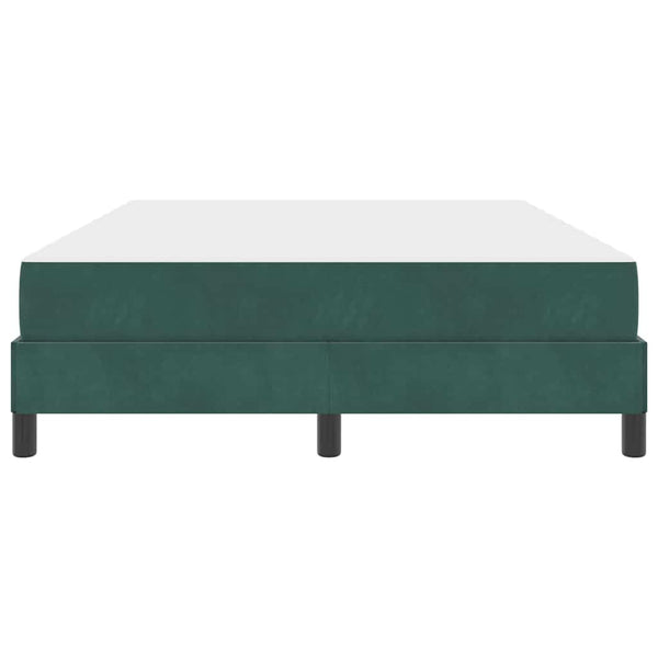 Boxspringbett mit Matratze Dunkelgrün 140x210 cm