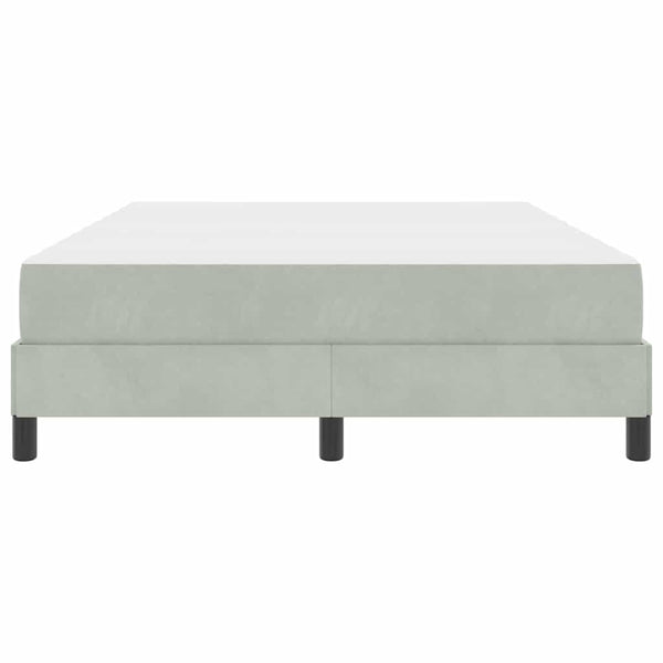 Boxspringbett mit Matratze Hellgrau 160x210 cm