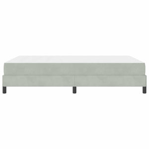 Boxspringbett mit Matratze Hellgrau 160x210 cm