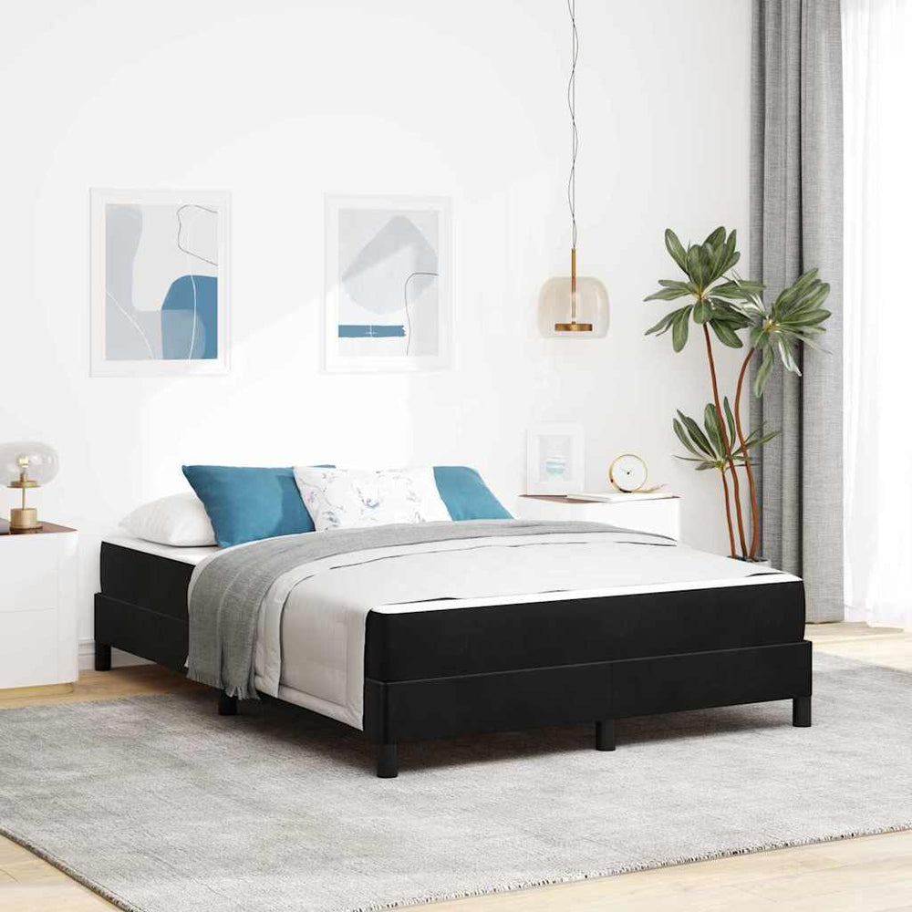 Boxspringbett mit Matratze Schwarz 160x210 cm