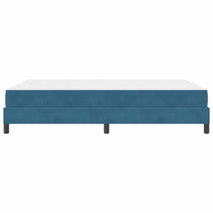 Boxspringbett Dunkelblau 160x210 cm mit Matratze