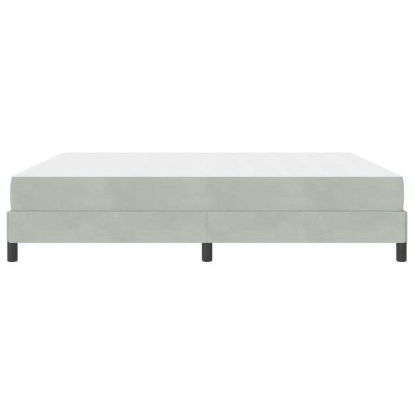 vidaXL Box Spring Bed with Mattress Light Grey 180 x 210 cm Fabric