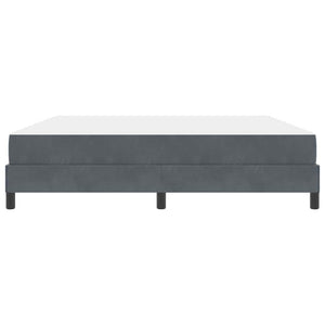 vidaXL Box Spring Bed with Mattress Dark Grey 180 x 210 cm Fabric