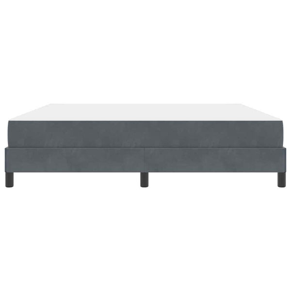 vidaXL Box Spring Bed with Mattress Dark Grey 180 x 210 cm Fabric