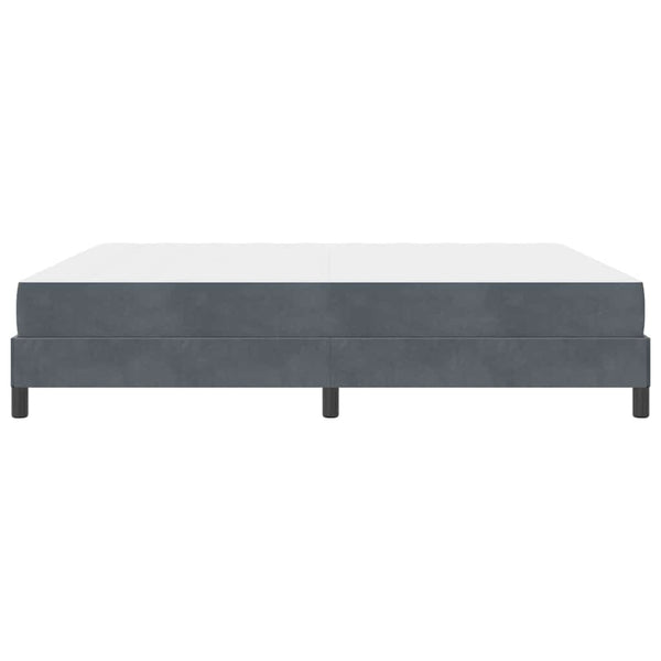 vidaXL Box Spring Bed with Mattress Dark Grey 180 x 210 cm Fabric