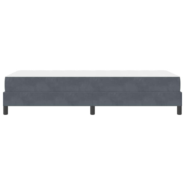 vidaXL Box Spring Bed with Mattress Dark Grey 80 x 220 cm Fabric