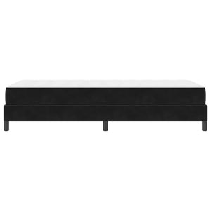 vidaXL Box Spring Bed with Mattress Black 80 x 220 cm Fabric