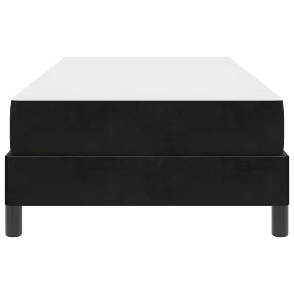 vidaXL Box Spring Bed with Mattress Black 90 x 220 cm Fabric