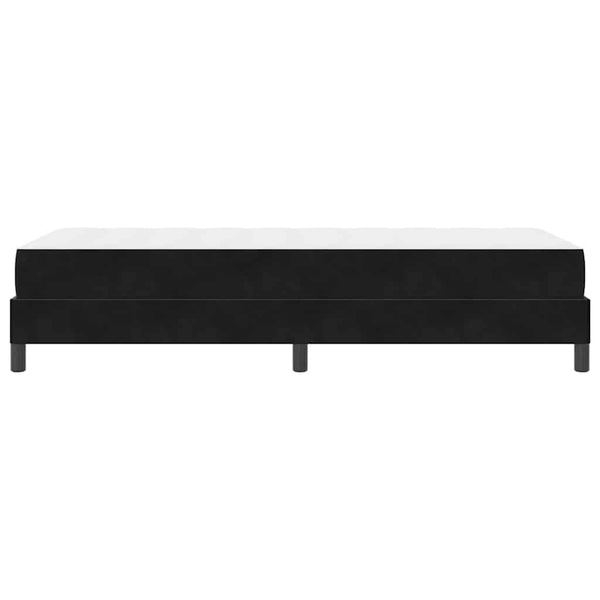 vidaXL Box Spring Bed with Mattress Black 90 x 220 cm Fabric