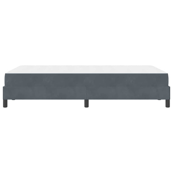vidaXL Box Spring Bed with Mattress Dark Gray 120 x 220 cm Fabric