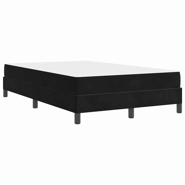 vidaXL Box Spring Bed with Mattress Black 120 x 220 cm Fabric