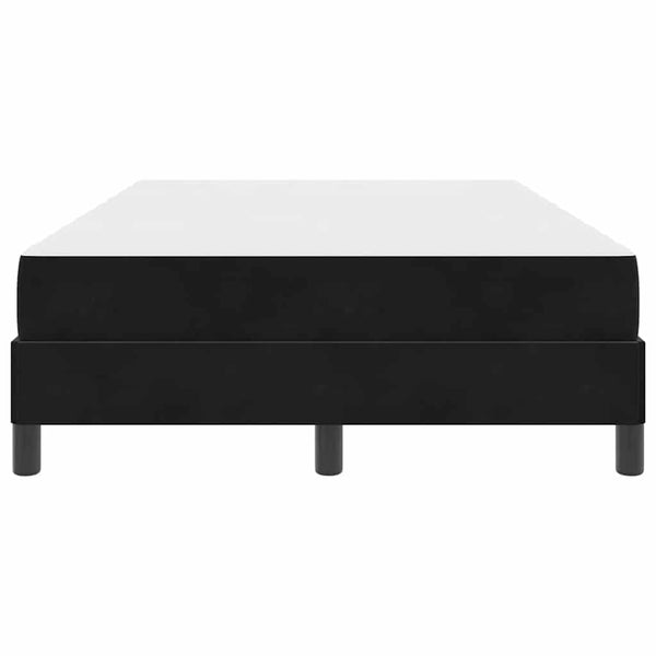vidaXL Box Spring Bed with Mattress Black 120 x 220 cm Fabric