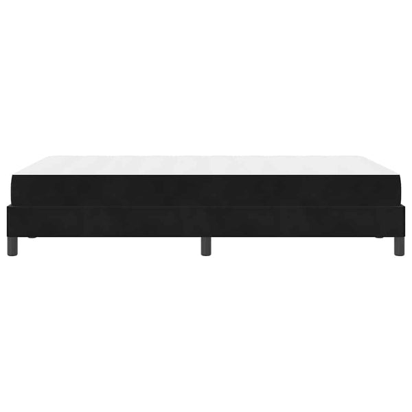 vidaXL Box Spring Bed with Mattress Black 120 x 220 cm Fabric