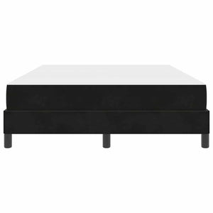 vidaXL Box Spring Bed with Mattress Black 140 x 220 cm Fabric