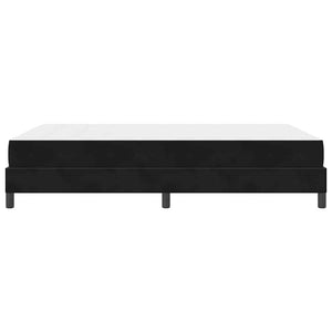 vidaXL Box Spring Bed with Mattress Black 140 x 220 cm Fabric