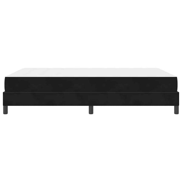 vidaXL Box Spring Bed with Mattress Black 140 x 220 cm Fabric